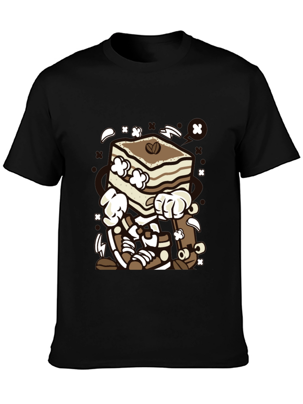 Tiramisu Cartoon Graphic T-Shirt