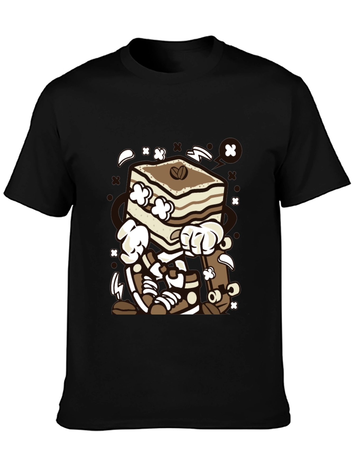 Tiramisu Cartoon Graphic T-Shirt