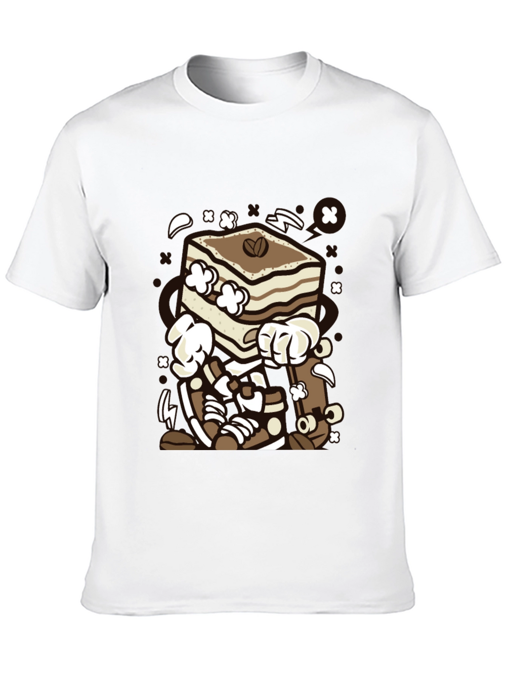 Tiramisu Cartoon Graphic T-Shirt