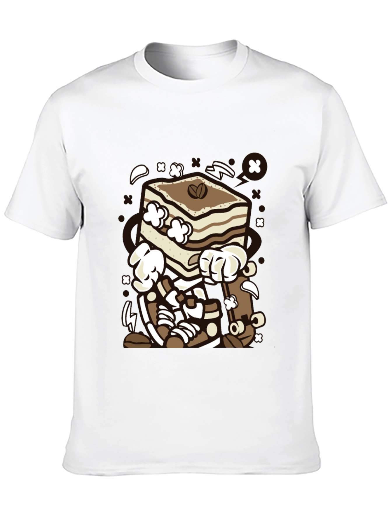 Tiramisu Cartoon Graphic T-Shirt