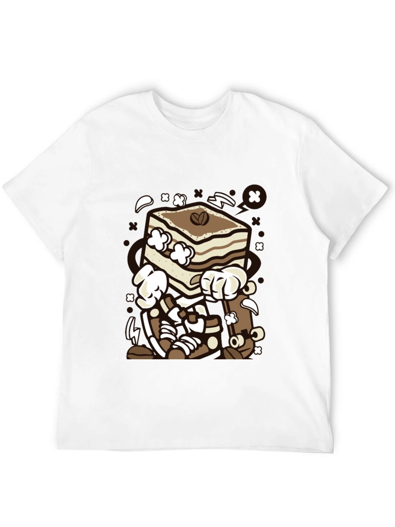 Tiramisu Cartoon Graphic T-Shirt
