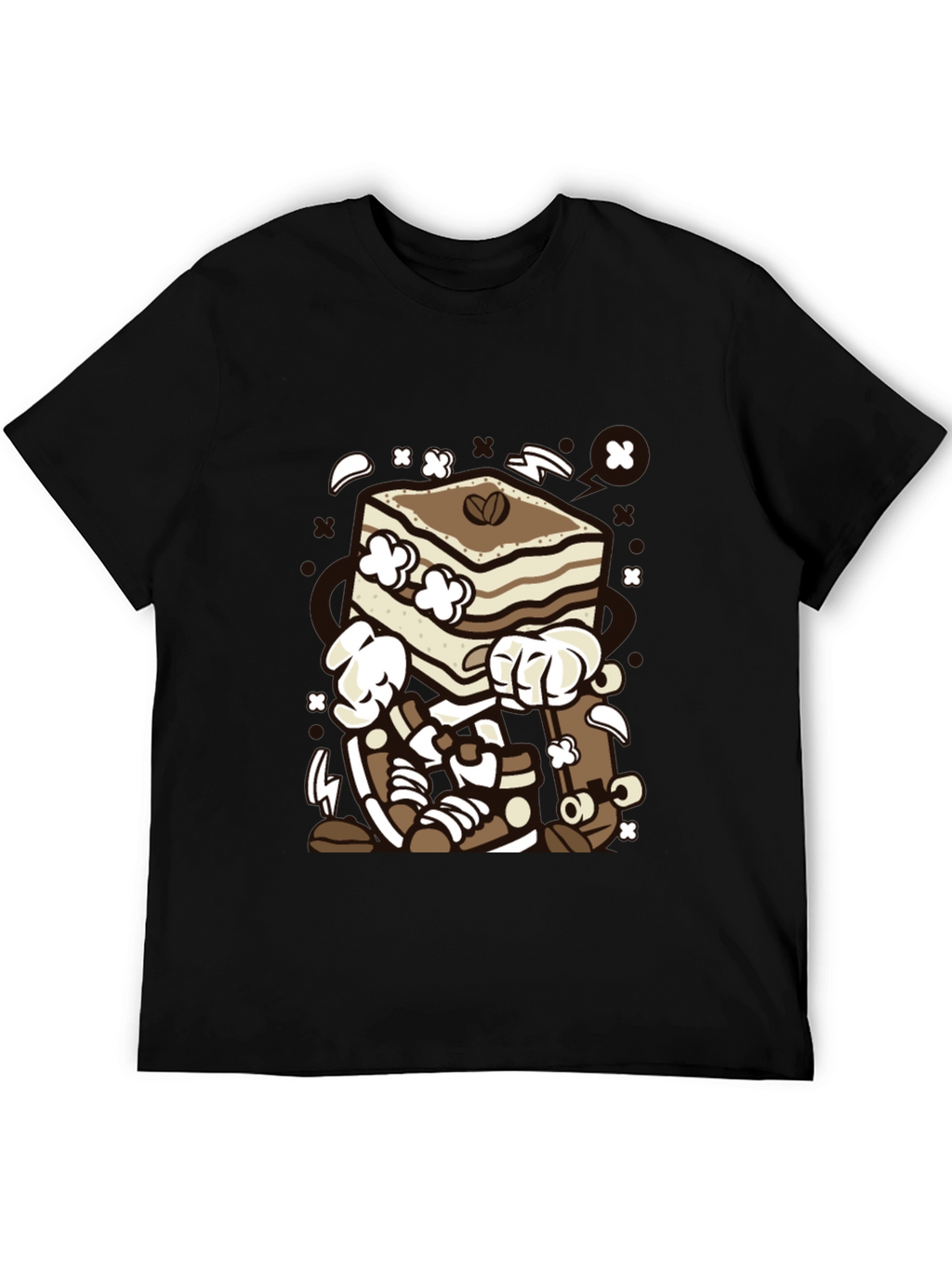 Tiramisu Cartoon Graphic T-Shirt