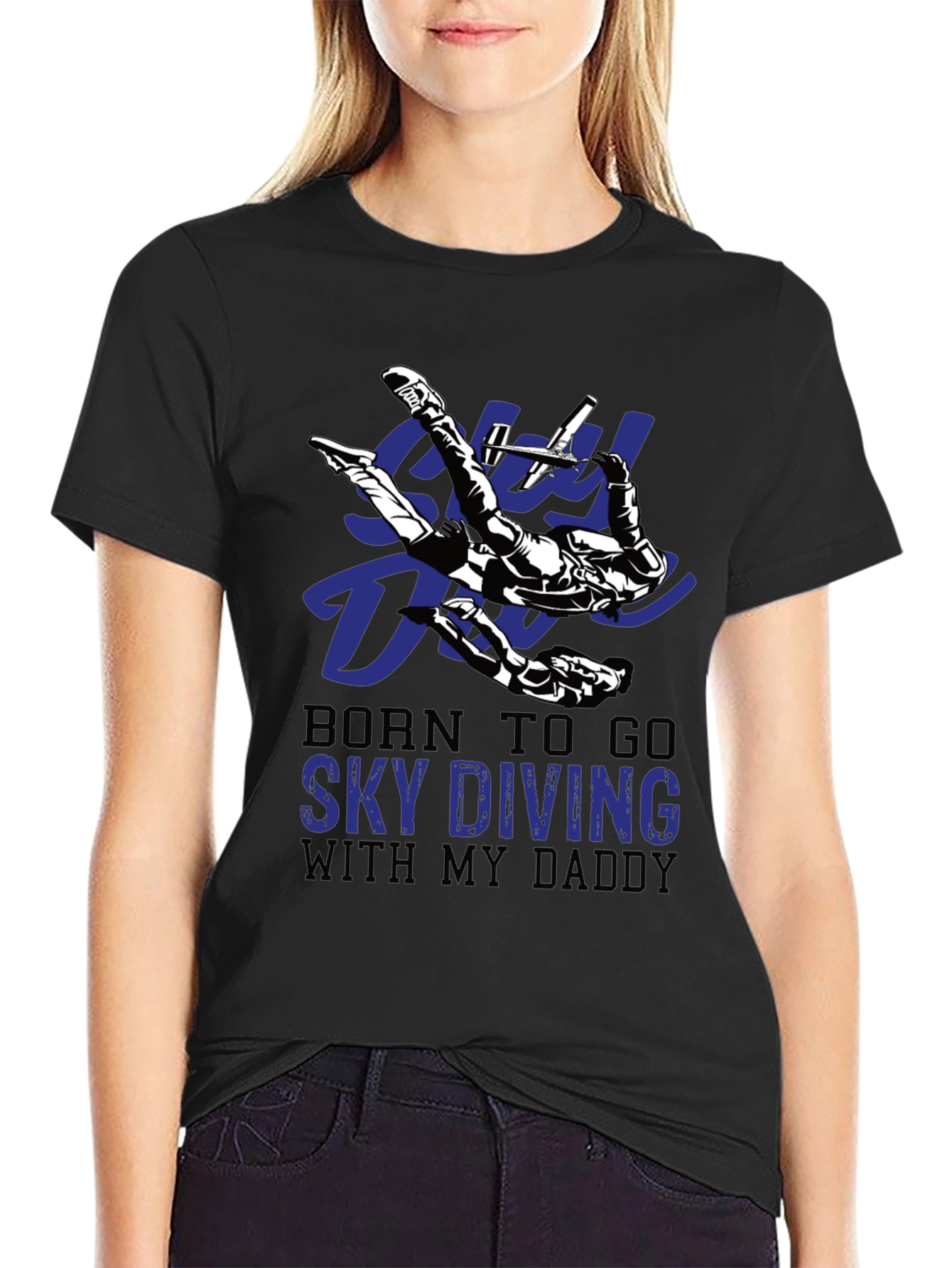 Skydiving Daddy T-Shirt | Born To Go Sky Diving
