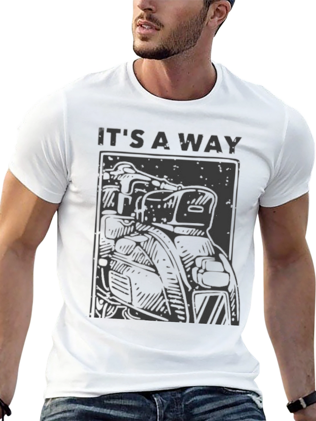 Its a Way Motorcycle T-Shirt - Black