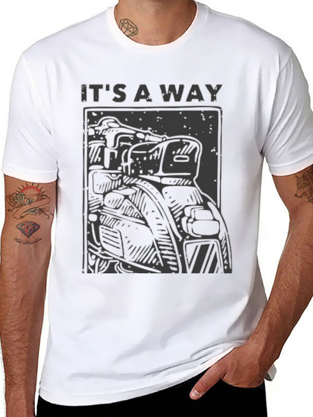 Its a Way Motorcycle T-Shirt - Black