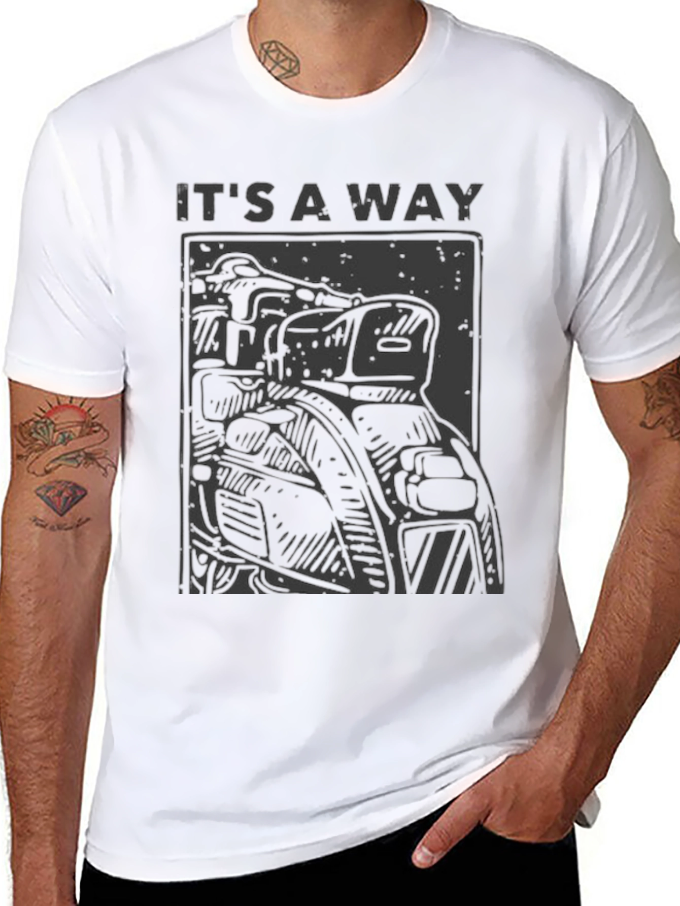 Its a Way Motorcycle T-Shirt - Black