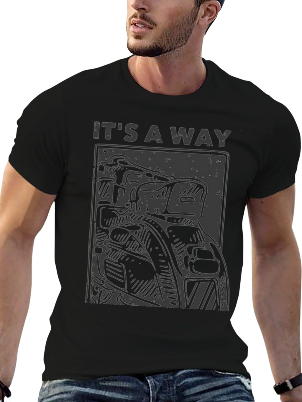 Its a Way Motorcycle T-Shirt - Black