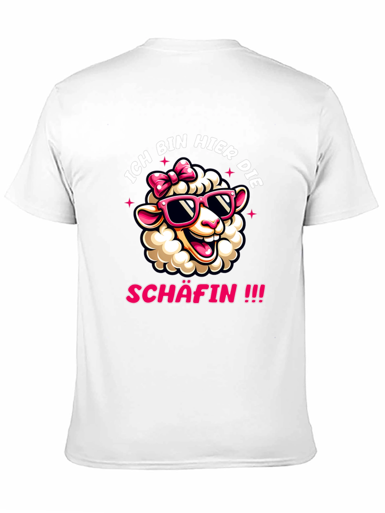 Ich Bin Hier Die Schafin Sheep Graphic Tee