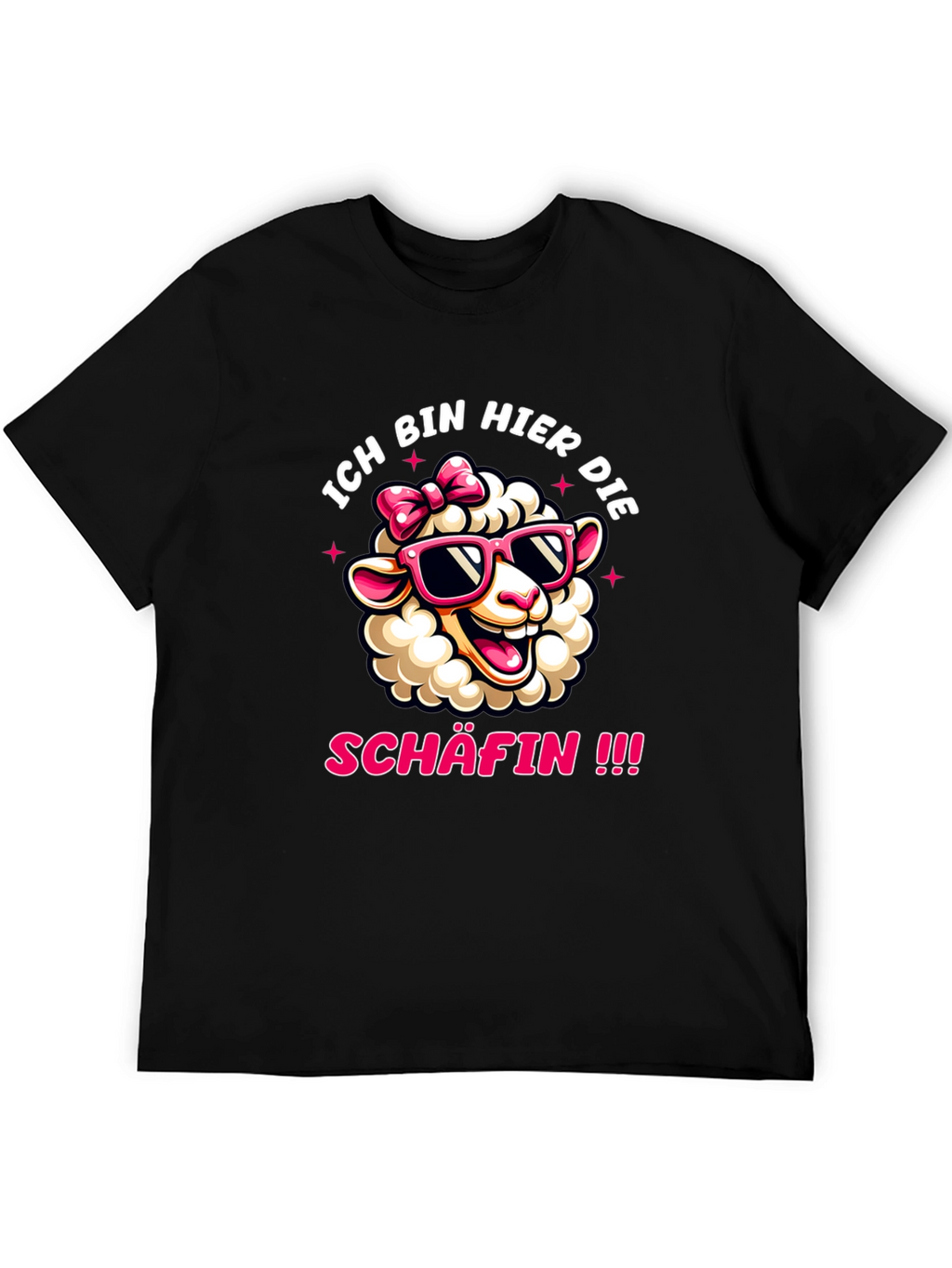 Ich Bin Hier Die Schafin Sheep Graphic Tee