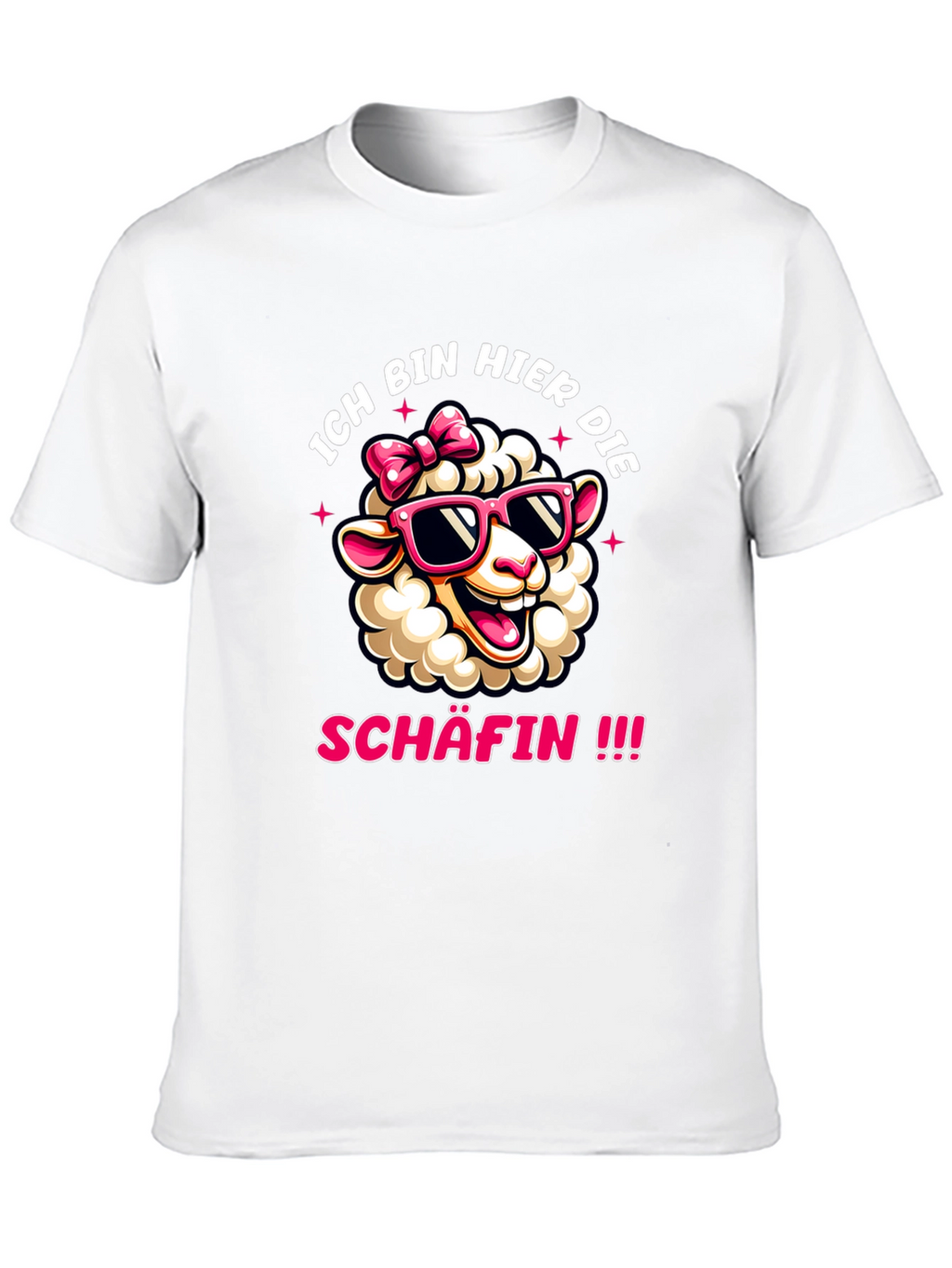 Ich Bin Hier Die Schafin Sheep Graphic Tee
