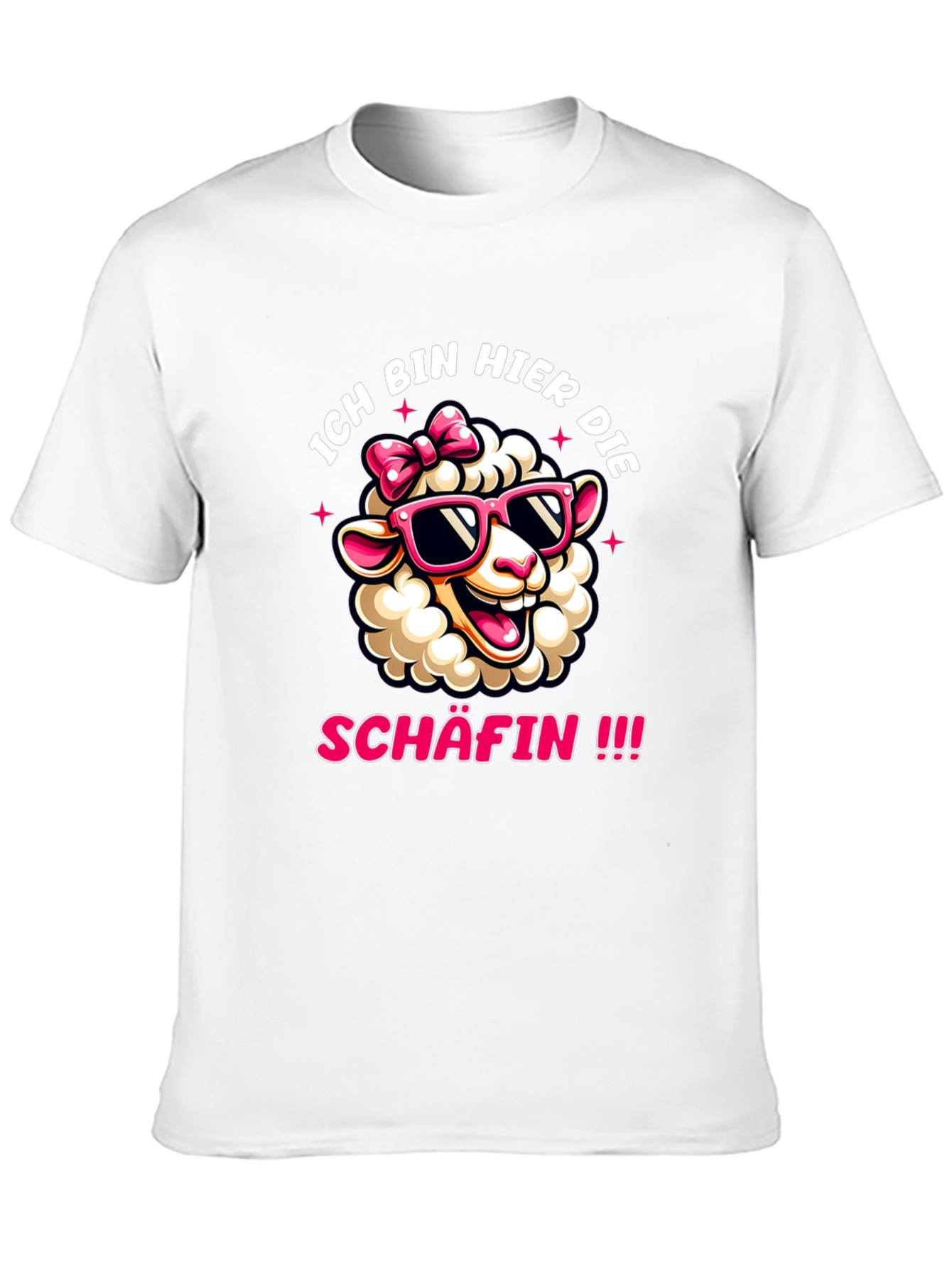 Ich Bin Hier Die Schafin Sheep Graphic Tee