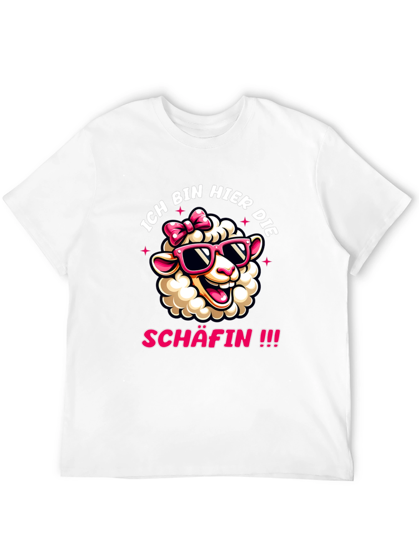 Ich Bin Hier Die Schafin Sheep Graphic Tee
