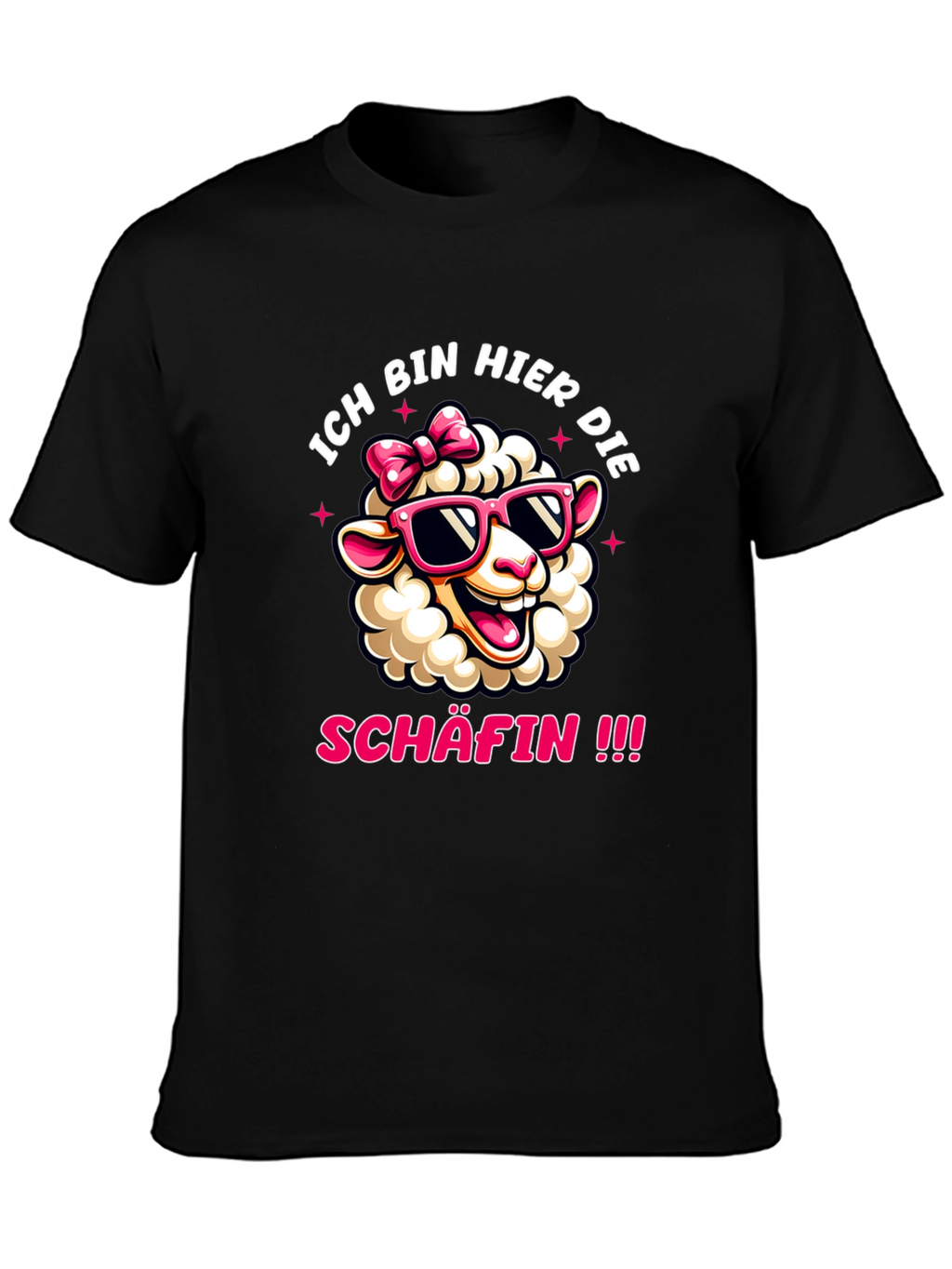 Ich Bin Hier Die Schafin Sheep Graphic Tee