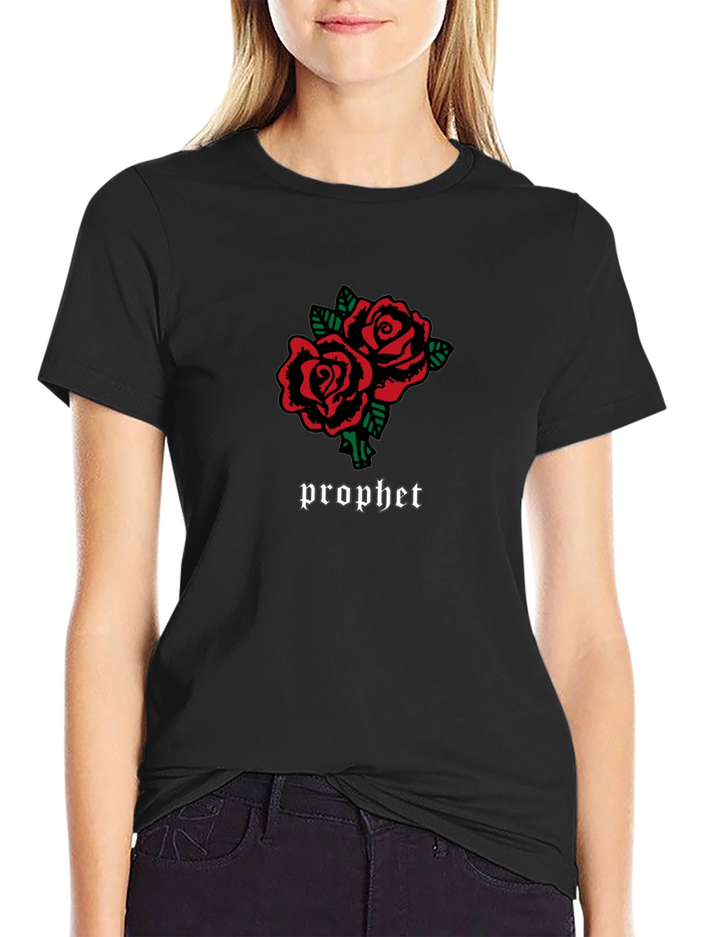 Prophet Rose Graphic Black T-Shirt