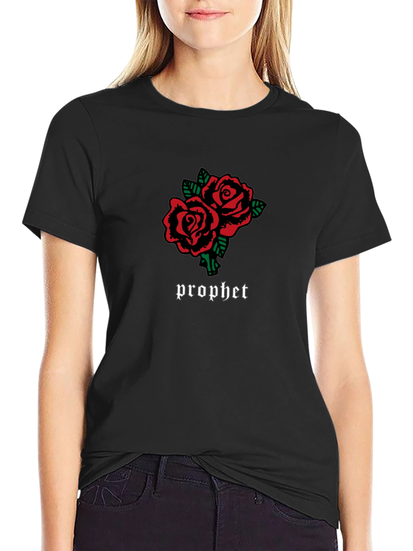 Prophet Rose Graphic Black T-Shirt