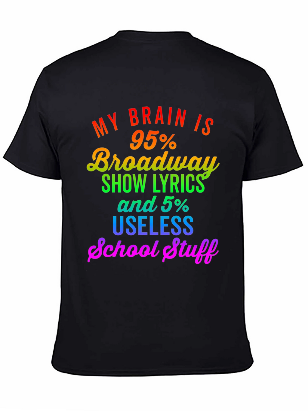 Broadway Lyrics Graphic T-Shirt