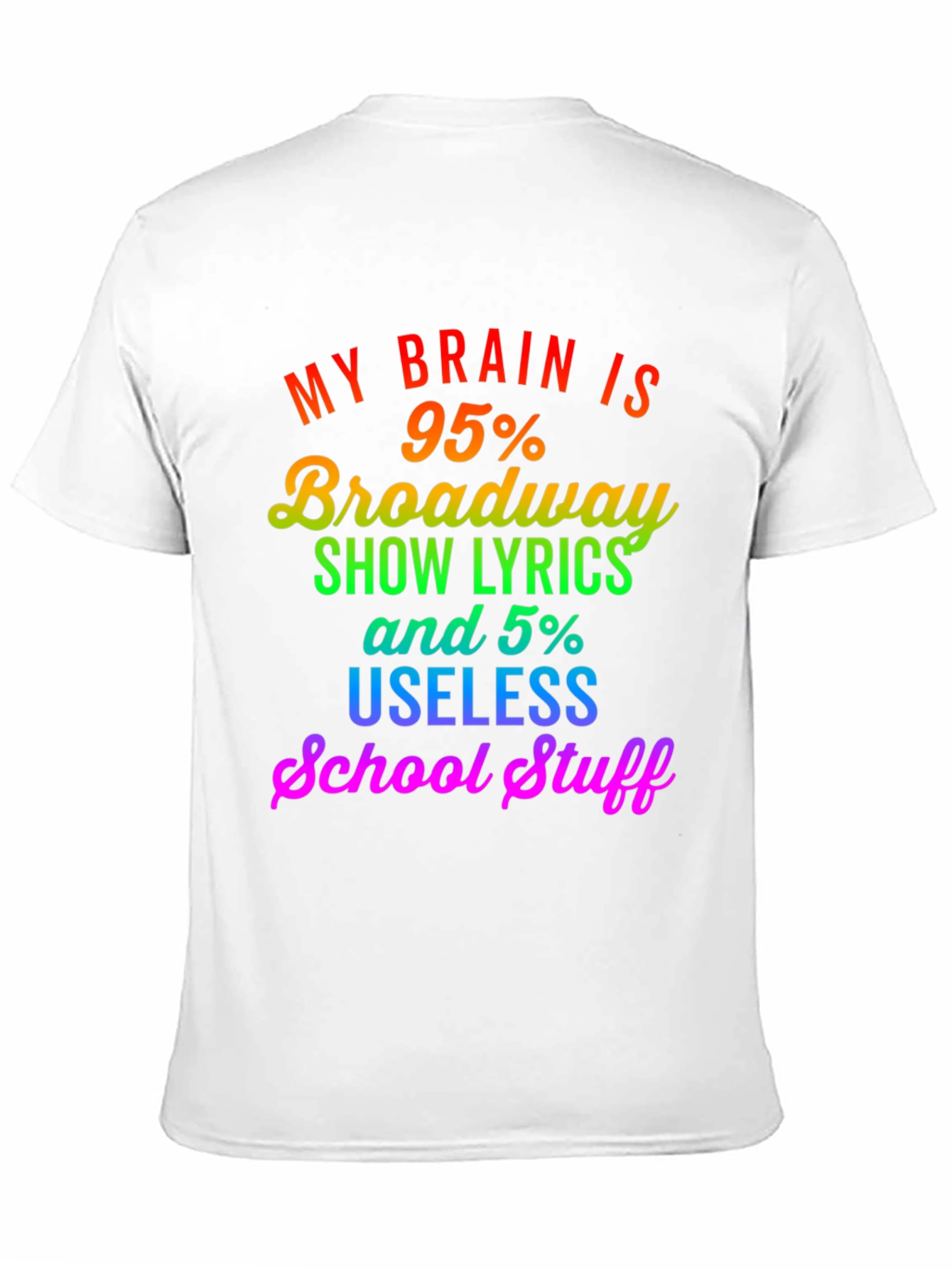 Broadway Lyrics Graphic T-Shirt