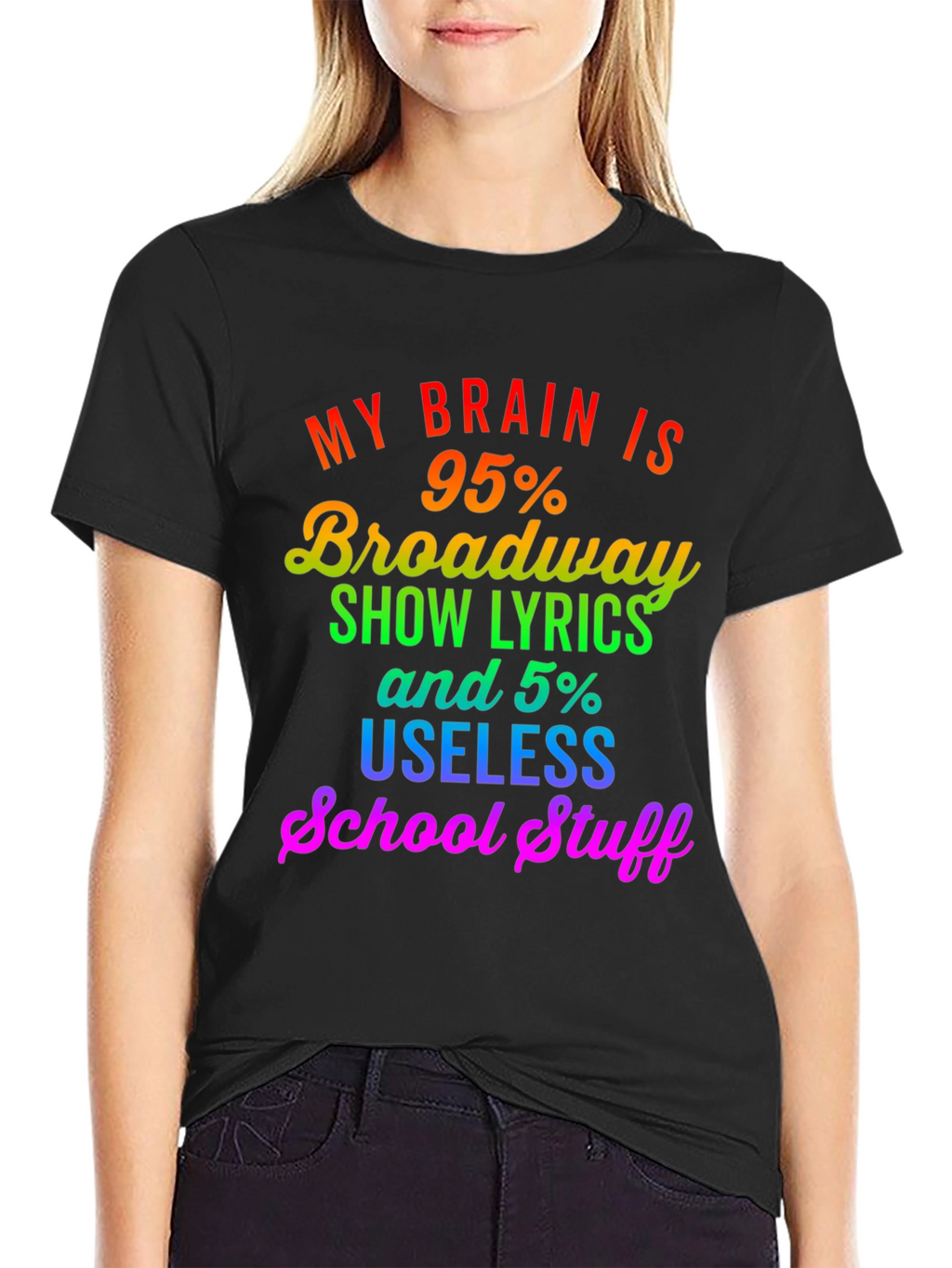 Broadway Lyrics Graphic T-Shirt