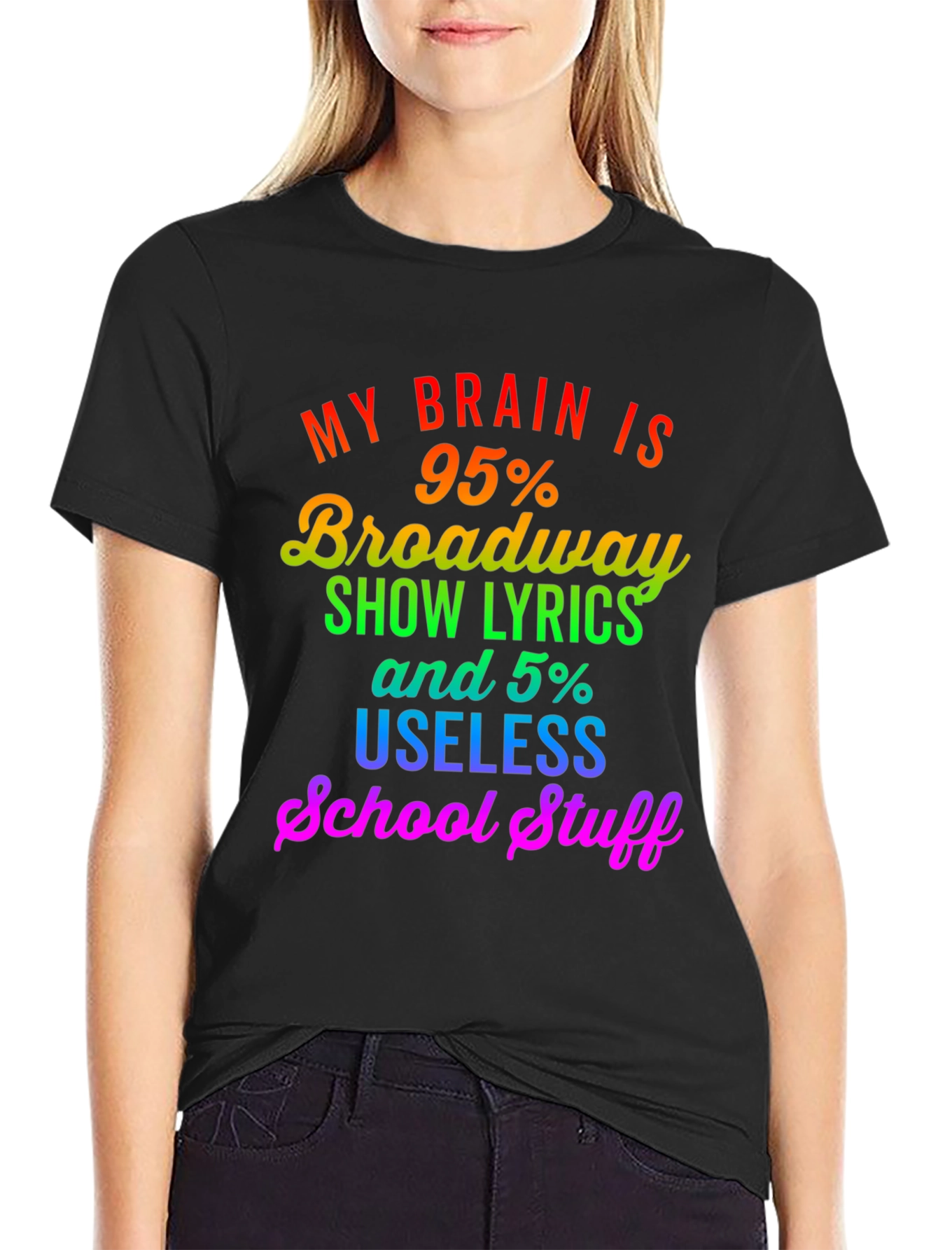 Broadway Lyrics Graphic T-Shirt