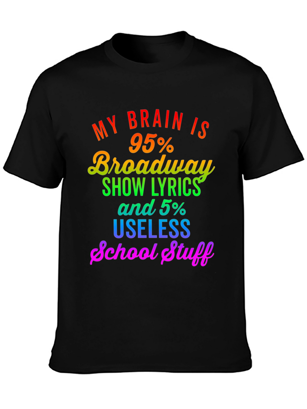 Broadway Lyrics Graphic T-Shirt