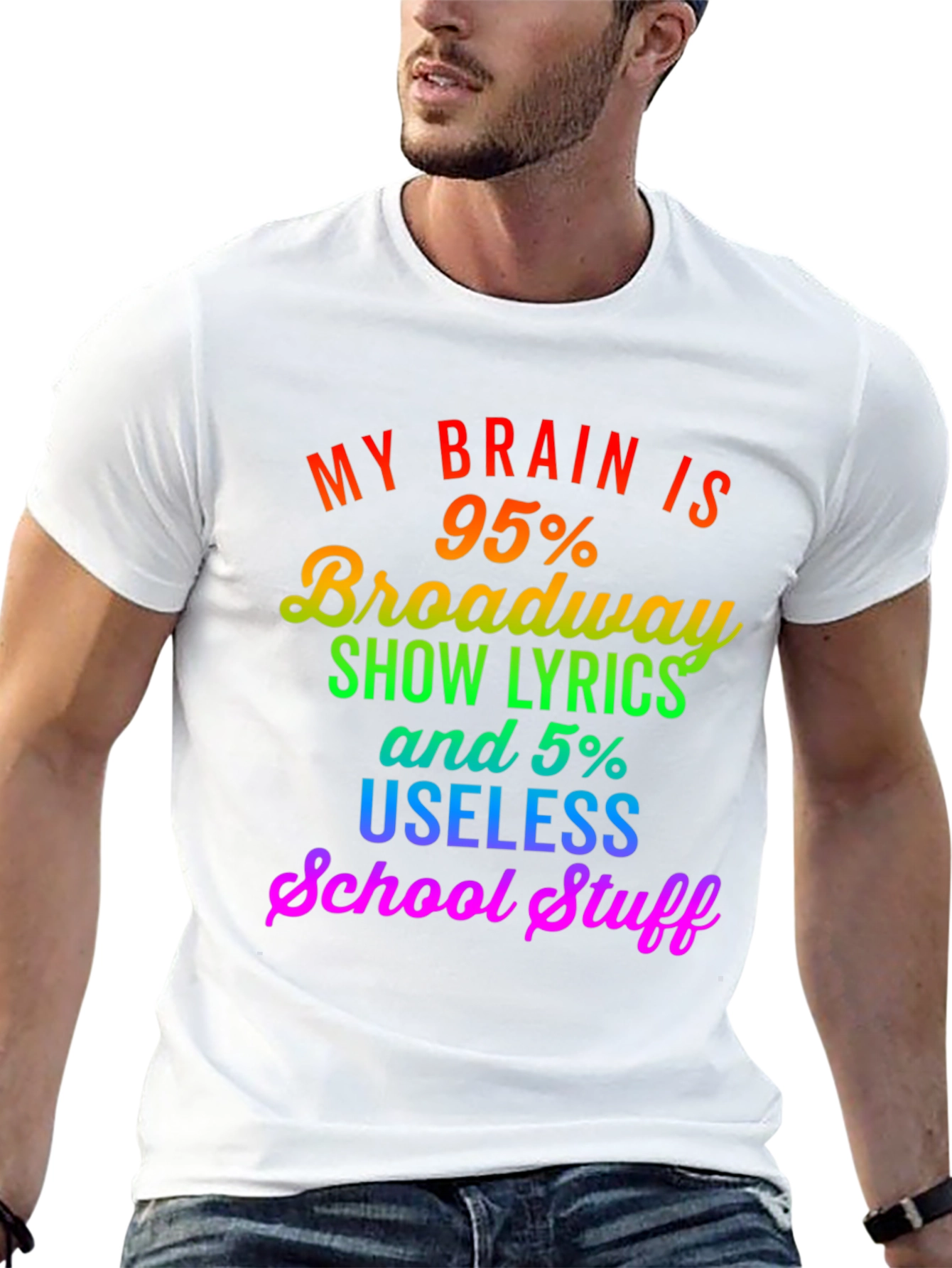 Broadway Lyrics Graphic T-Shirt