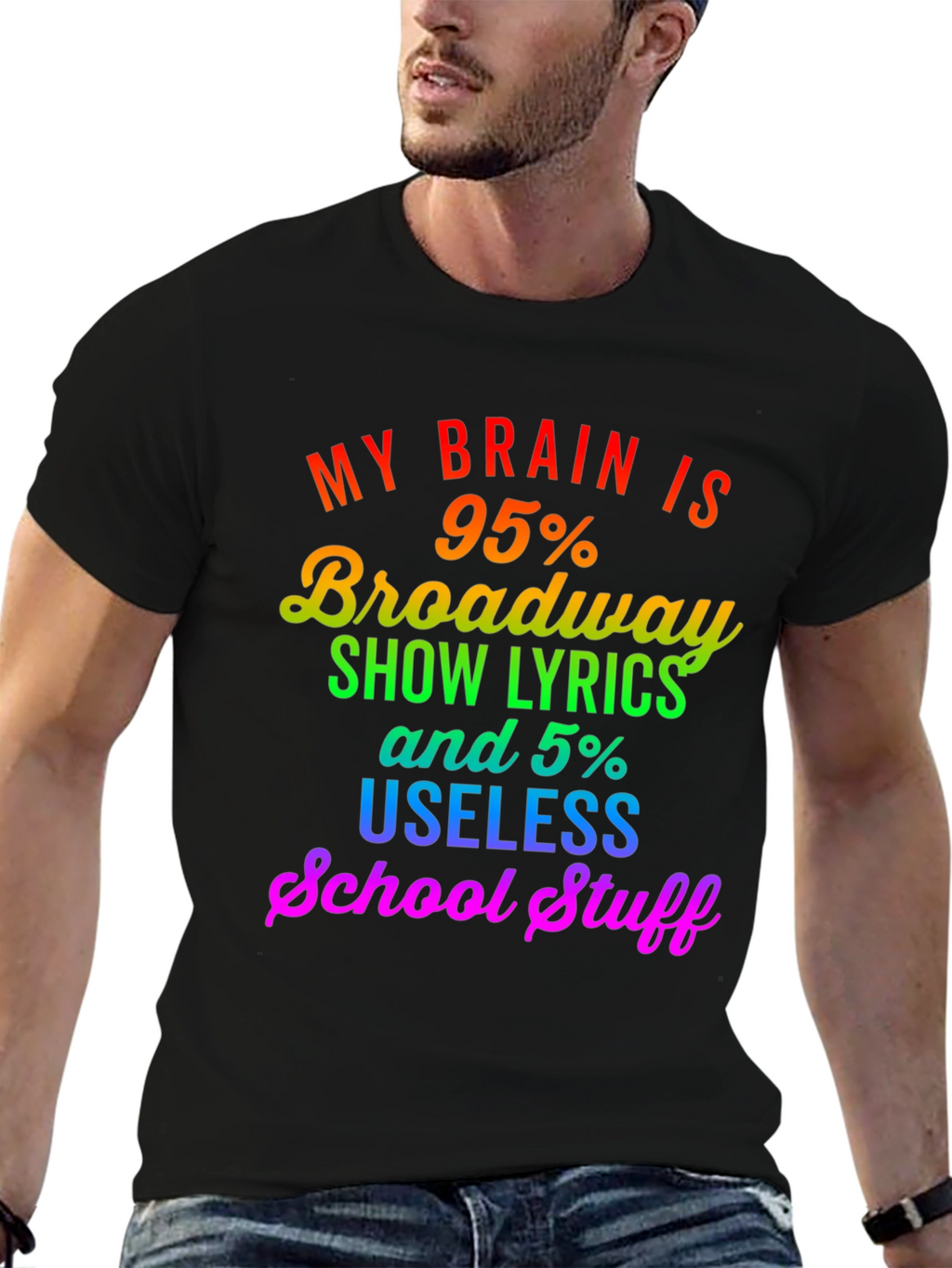 Broadway Lyrics Graphic T-Shirt