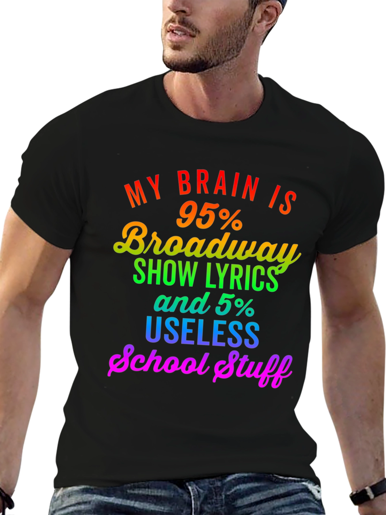Broadway Lyrics Graphic T-Shirt