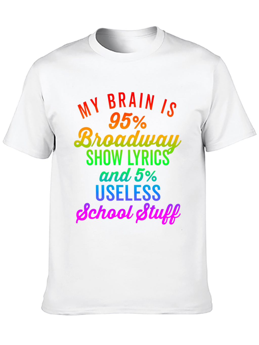 Broadway Lyrics Graphic T-Shirt