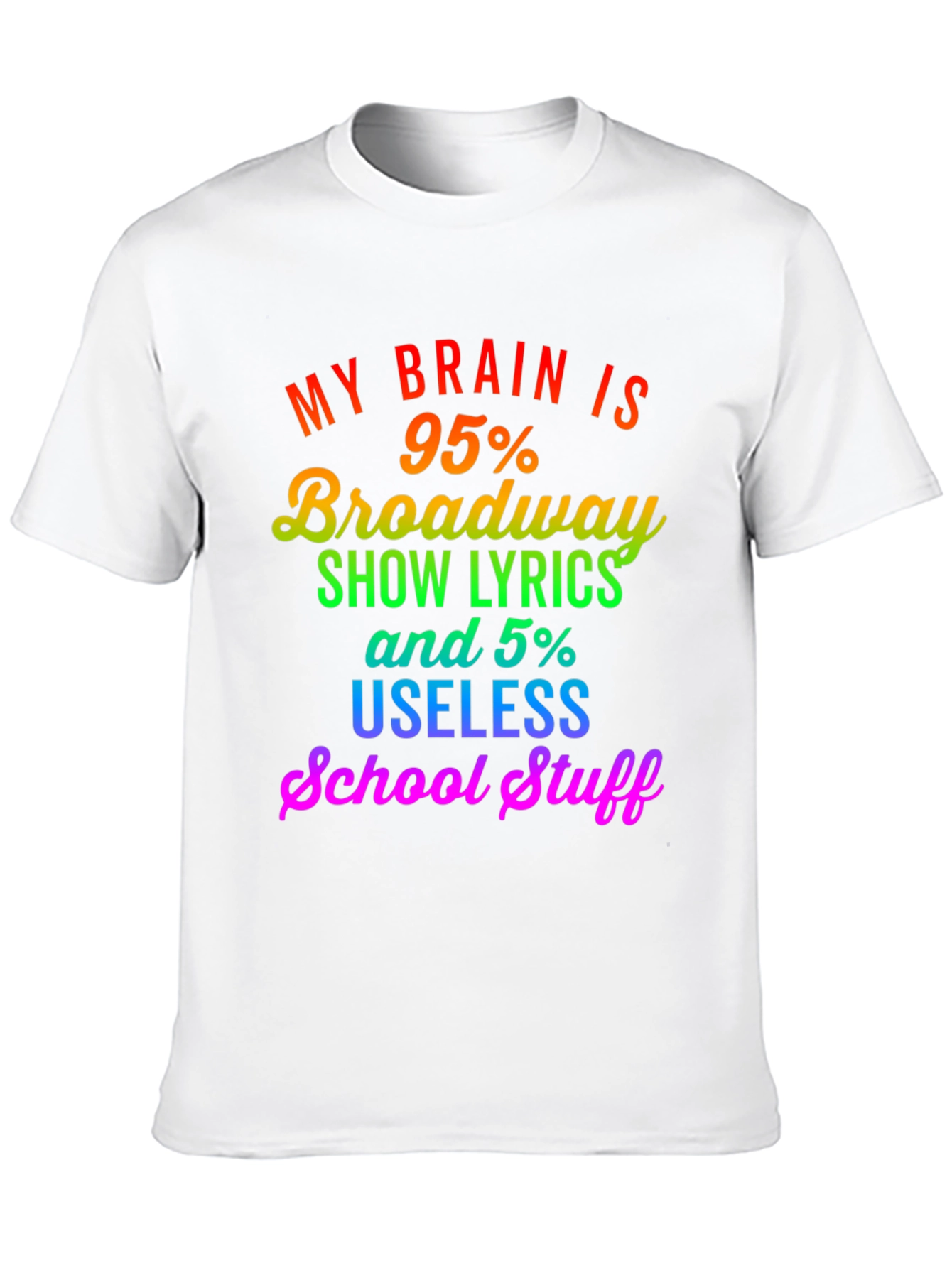 Broadway Lyrics Graphic T-Shirt