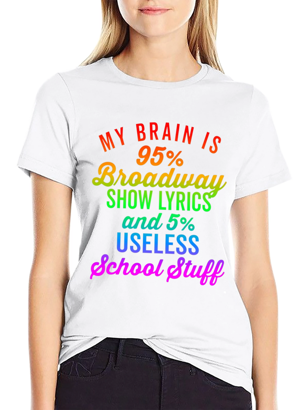 Broadway Lyrics Graphic T-Shirt