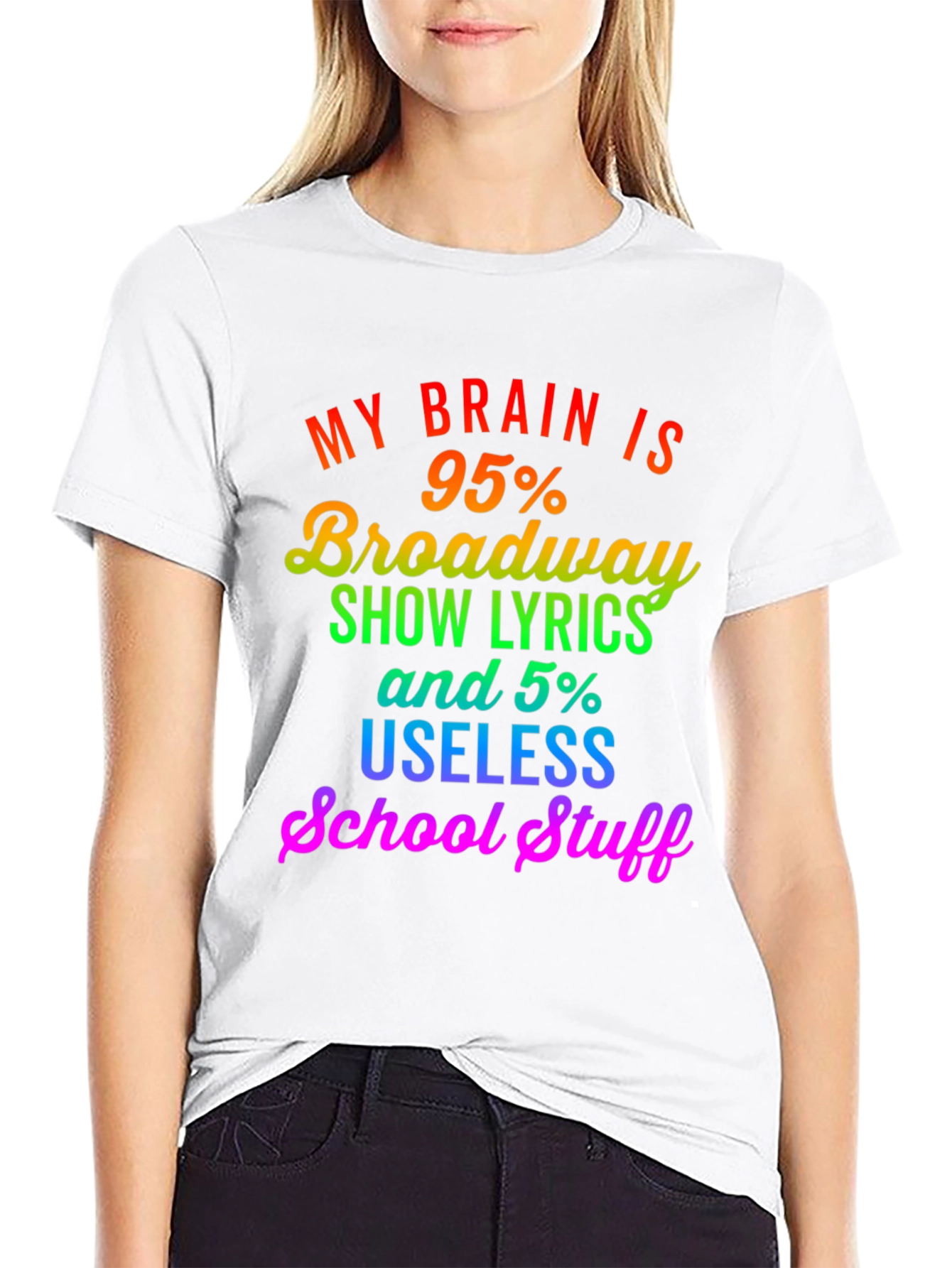 Broadway Lyrics Graphic T-Shirt