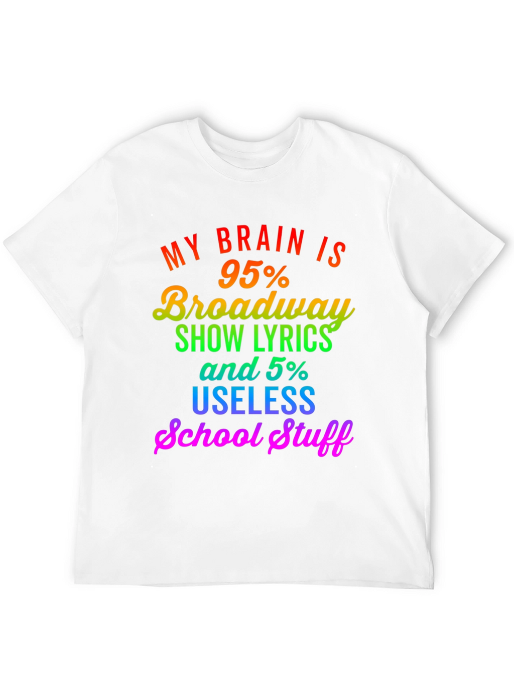 Broadway Lyrics Graphic T-Shirt