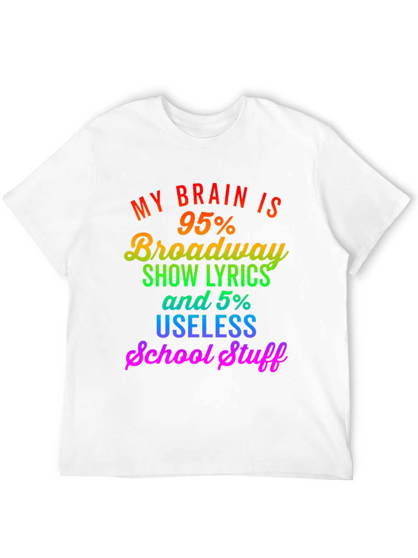 Broadway Lyrics Graphic T-Shirt