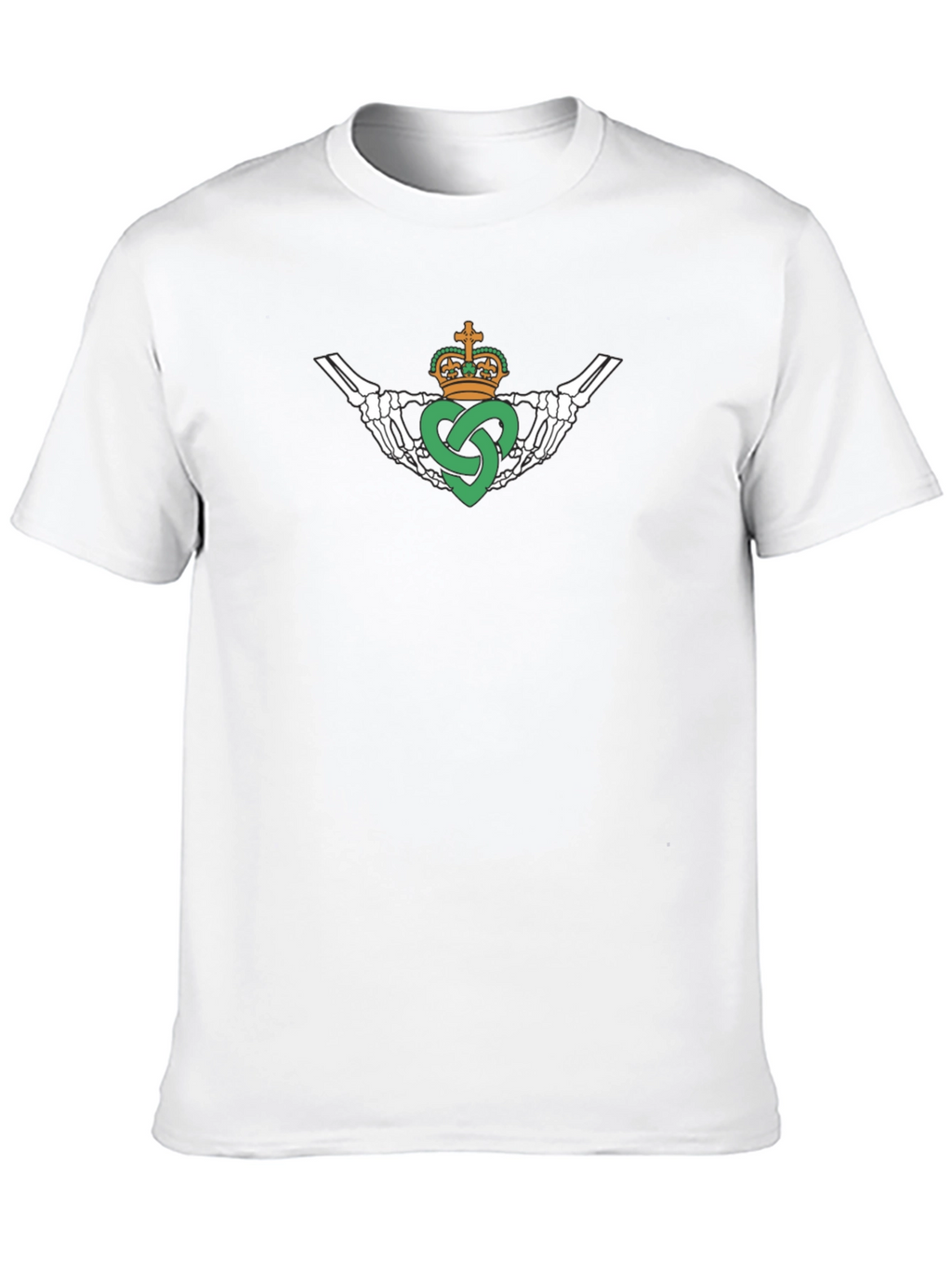 Skeleton Claddagh Black T-Shirt