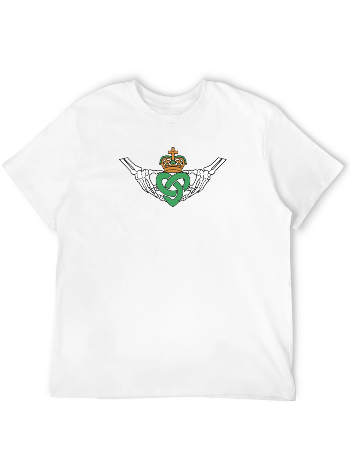 Skeleton Claddagh Black T-Shirt
