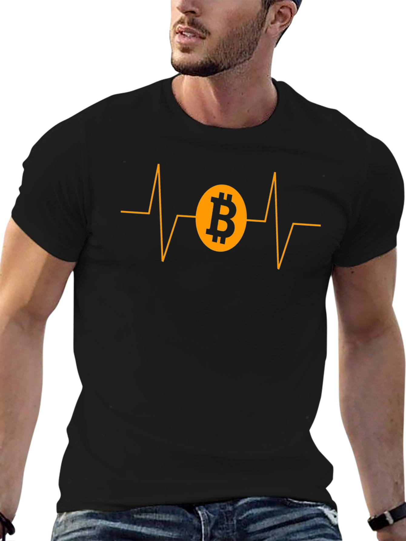 Bitcoin Heartbeat T-Shirt - Crypto Lover Tee