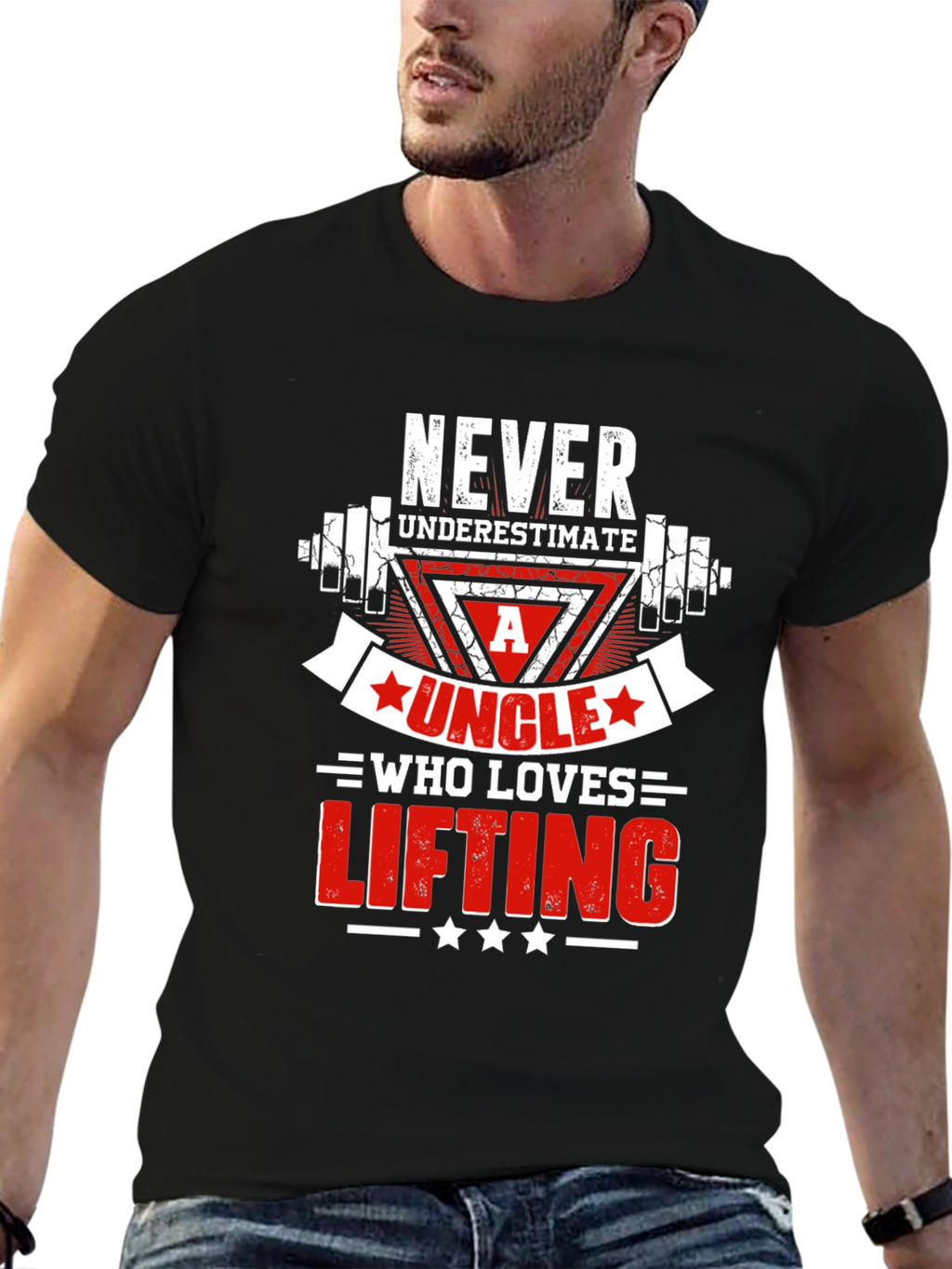 Never Underestimate An Uncle Who Loves Lifting T-Shirt