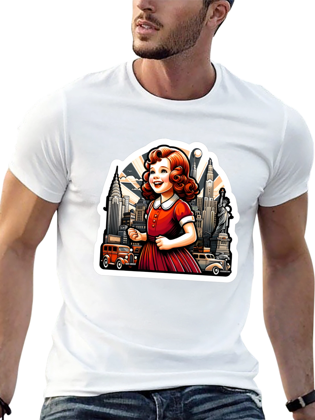 Retro Girl NYC Graphic Tee