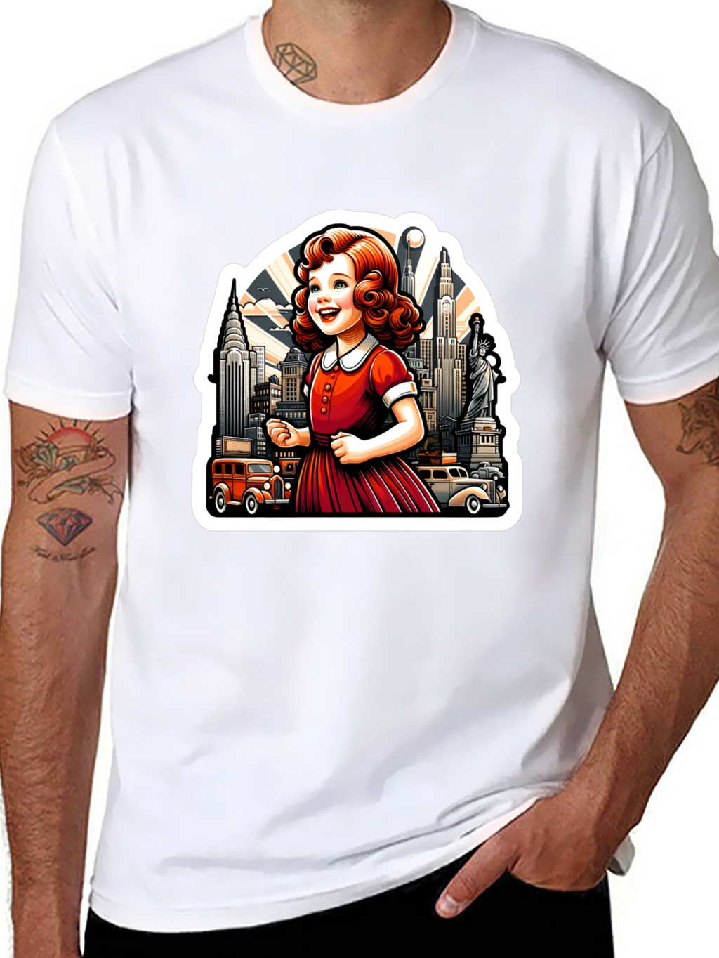 Retro Girl NYC Graphic Tee