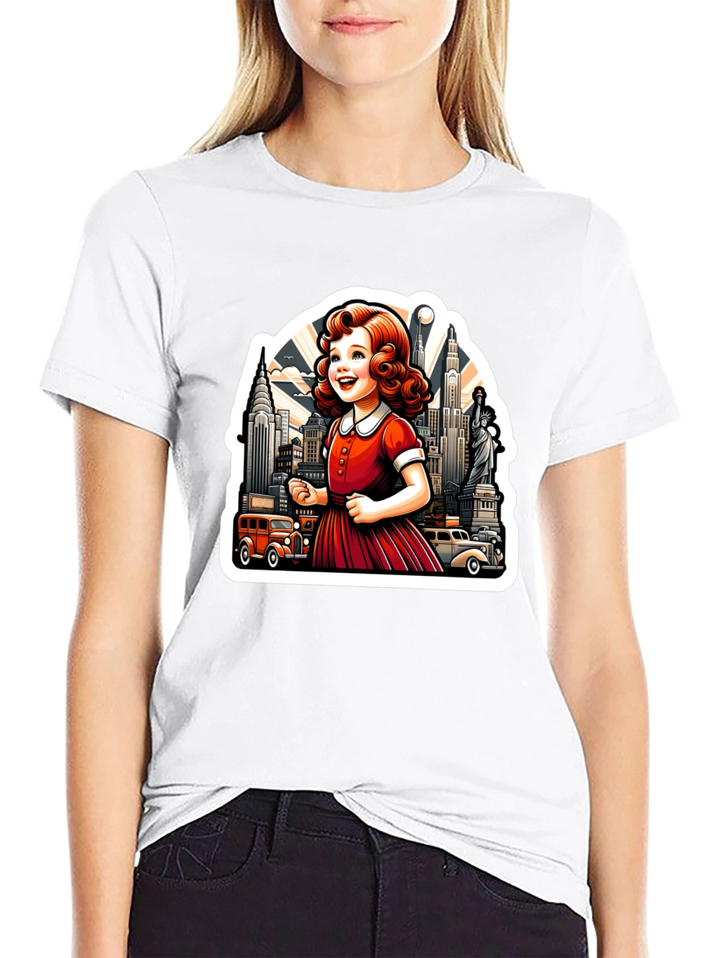 Retro Girl NYC Graphic Tee