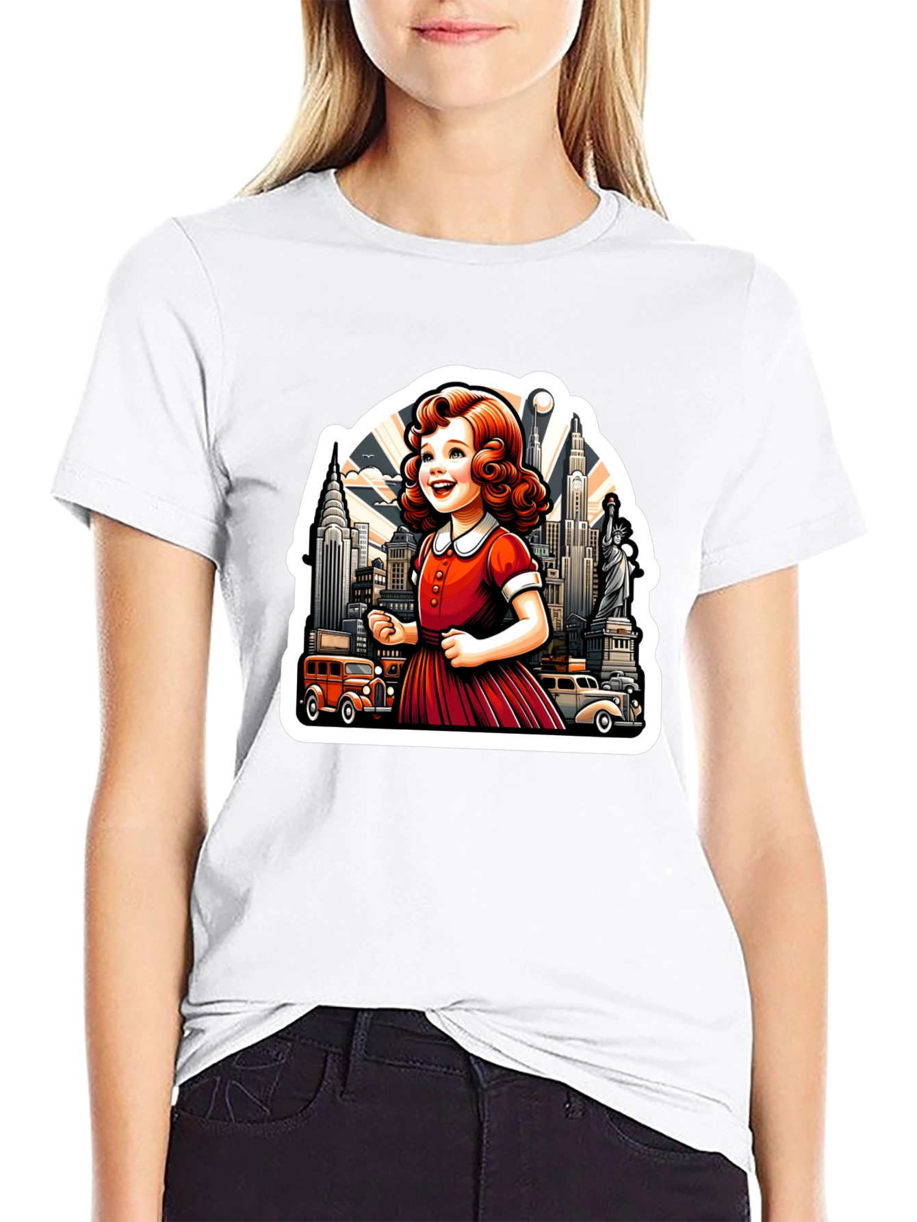 Retro Girl NYC Graphic Tee