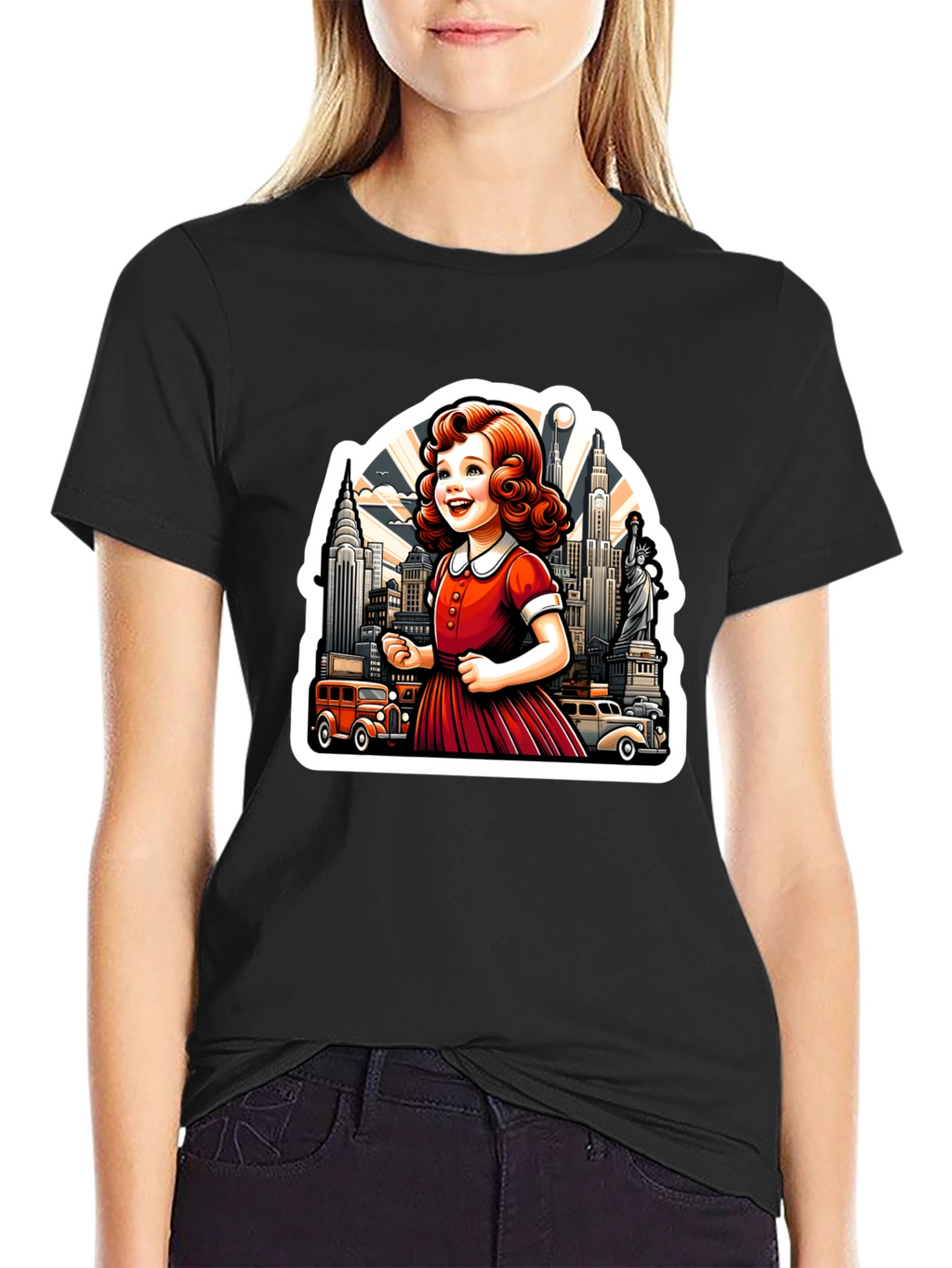 Retro Girl NYC Graphic Tee