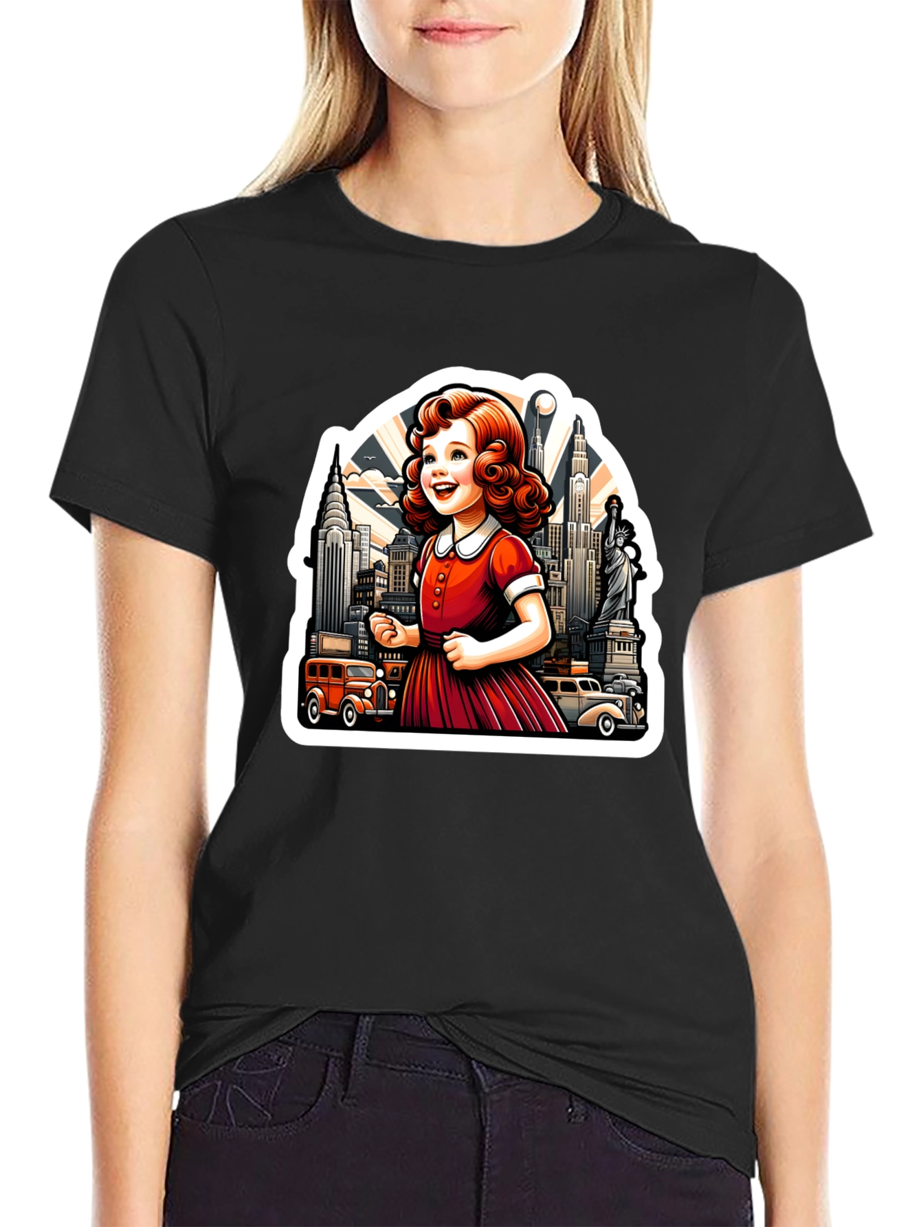 Retro Girl NYC Graphic Tee