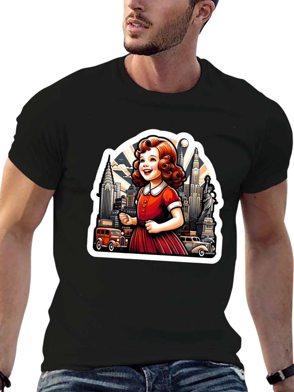 Retro Girl NYC Graphic Tee