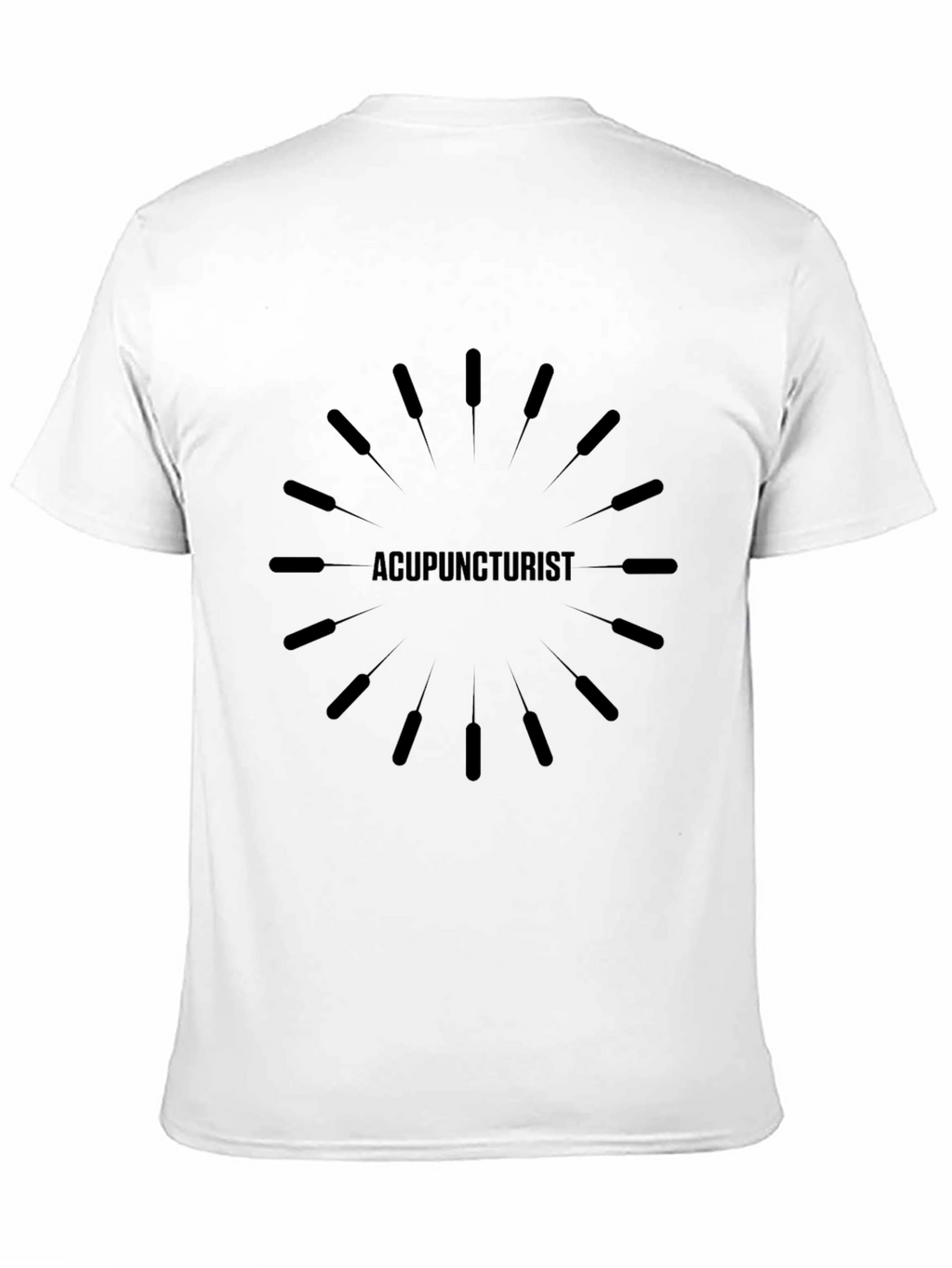 Acupuncturist Graphic T-Shirt - Unisex Black Tee