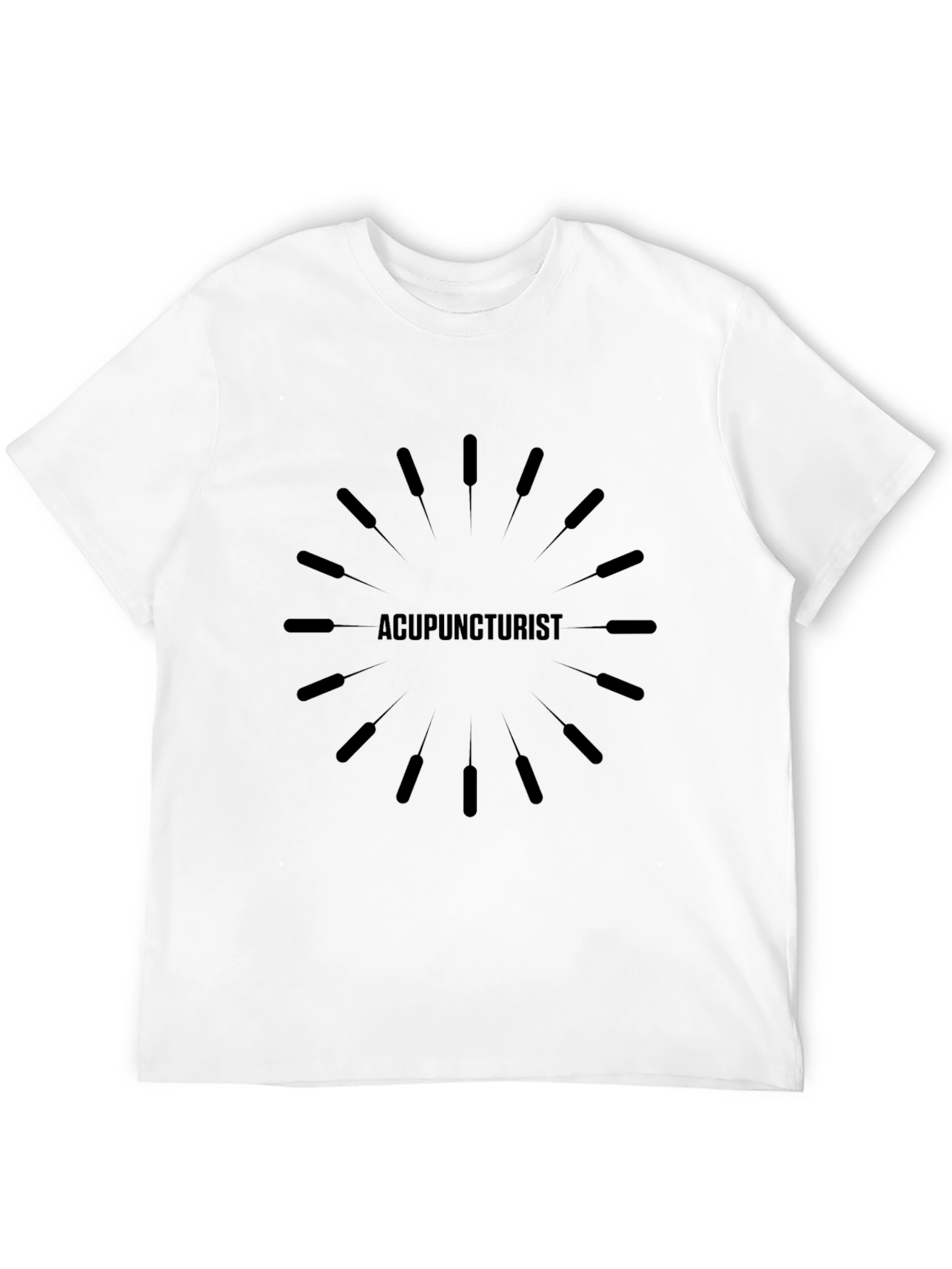 Acupuncturist Graphic T-Shirt - Unisex Black Tee
