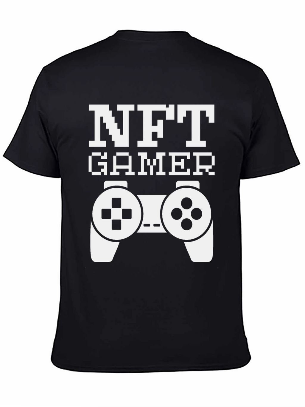 NFT Gamer Black T-Shirt with Controller Design