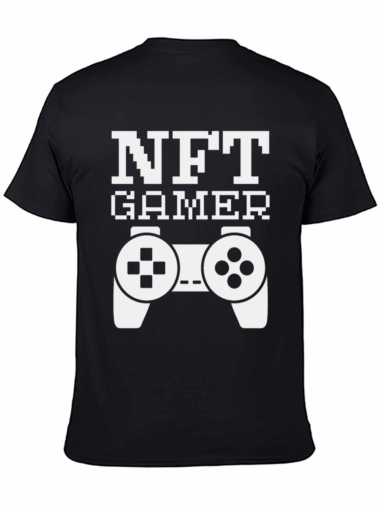 NFT Gamer Black T-Shirt with Controller Design