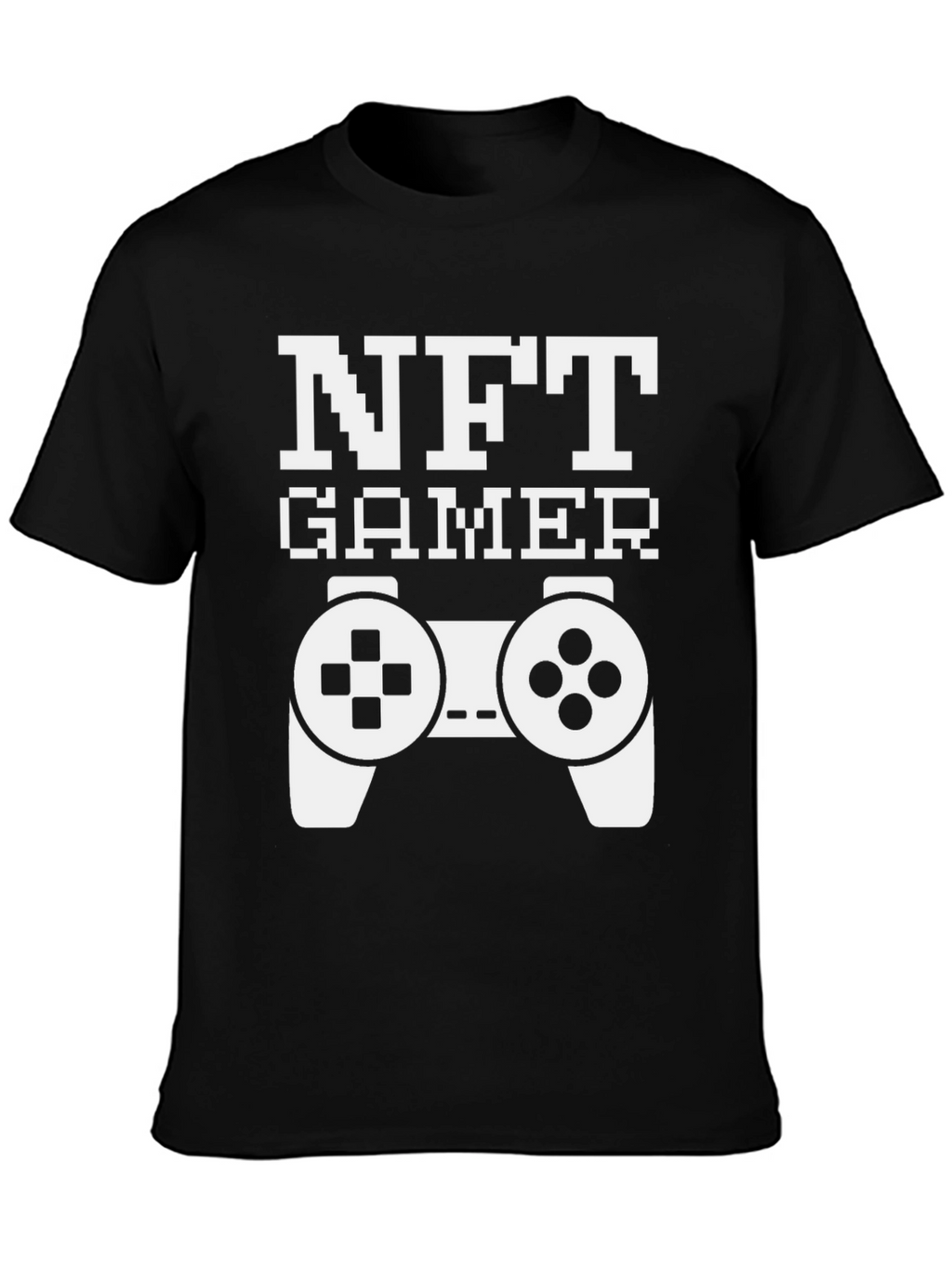 NFT Gamer Black T-Shirt with Controller Design