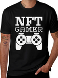 NFT Gamer Black T-Shirt with Controller Design